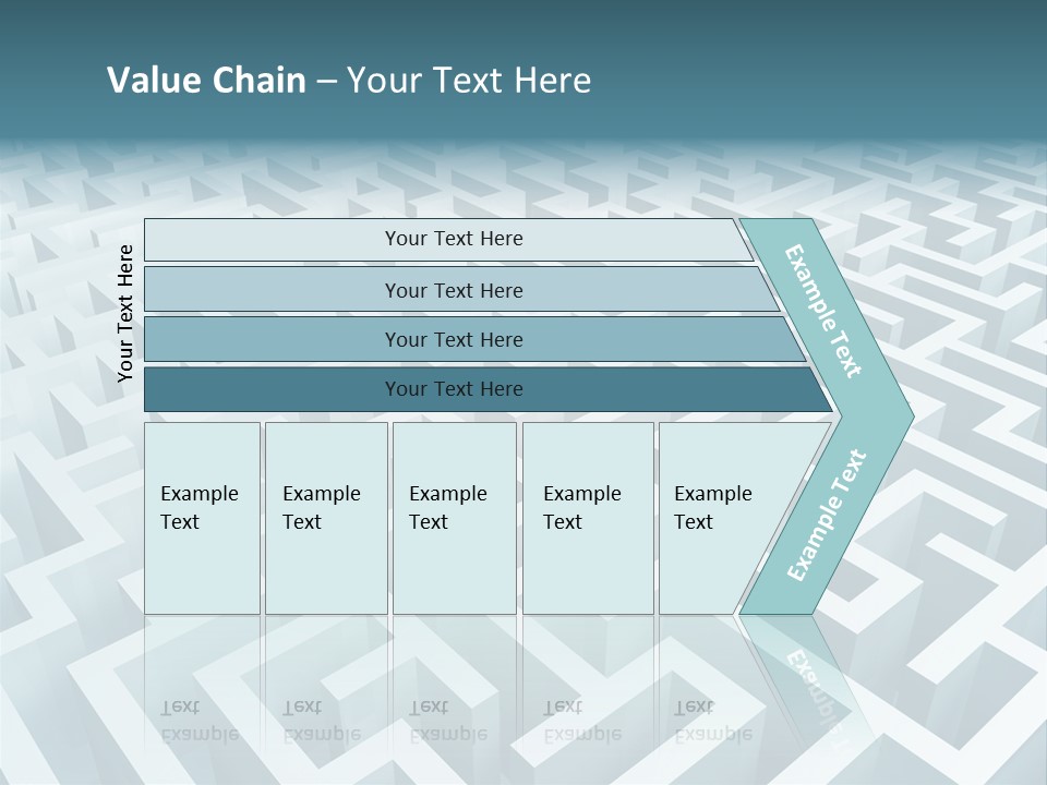 Labyrinth Huge Riddle PowerPoint Template