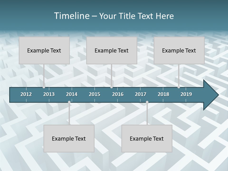 Labyrinth Huge Riddle PowerPoint Template