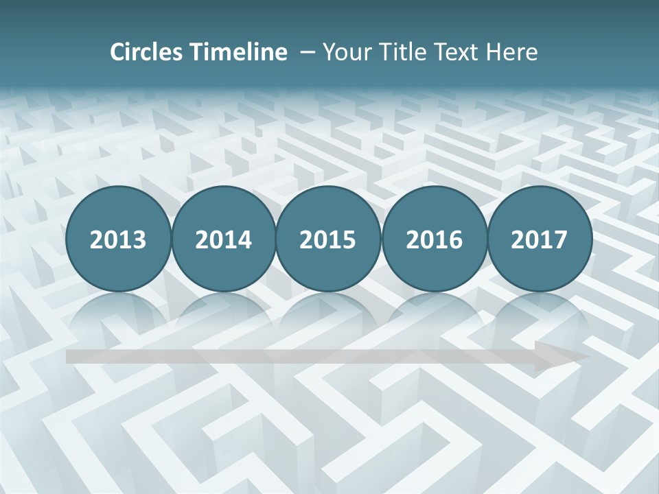 Labyrinth Huge Riddle PowerPoint Template