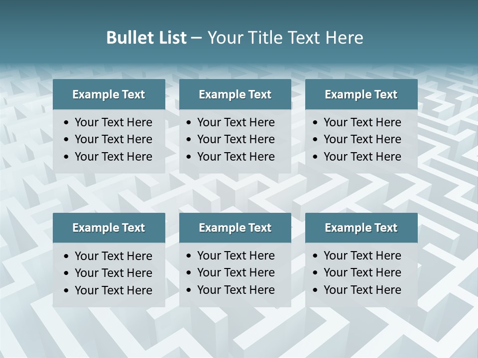 Labyrinth Huge Riddle PowerPoint Template