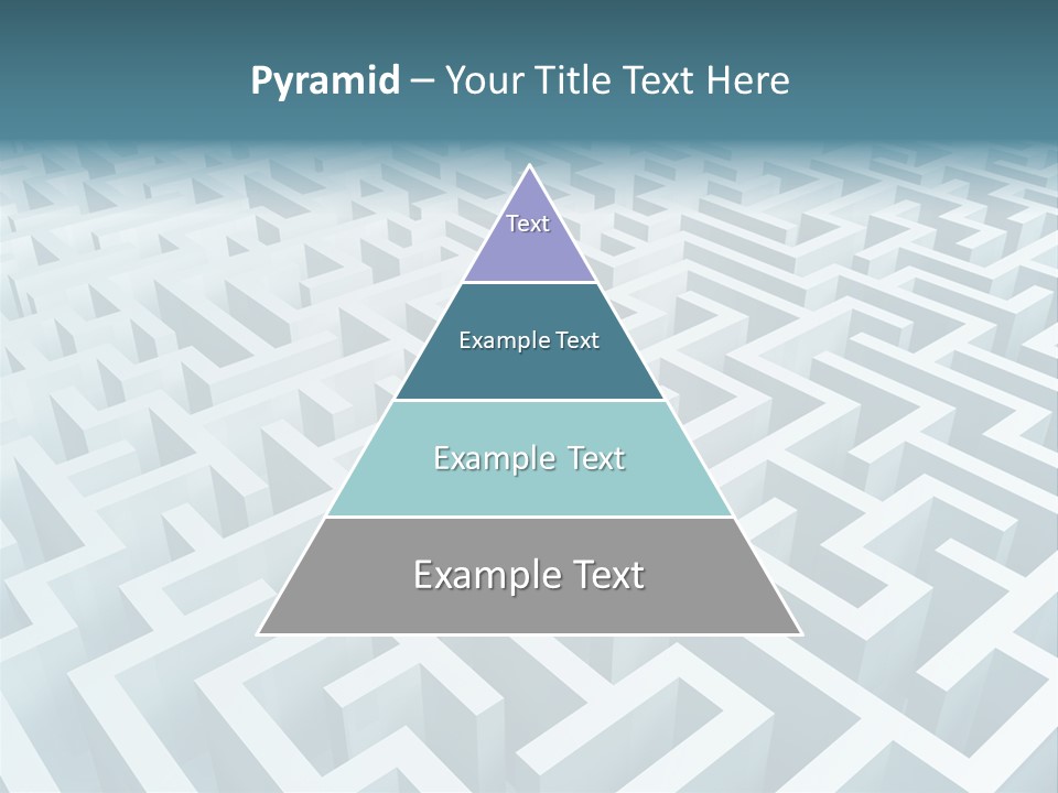Labyrinth Huge Riddle PowerPoint Template