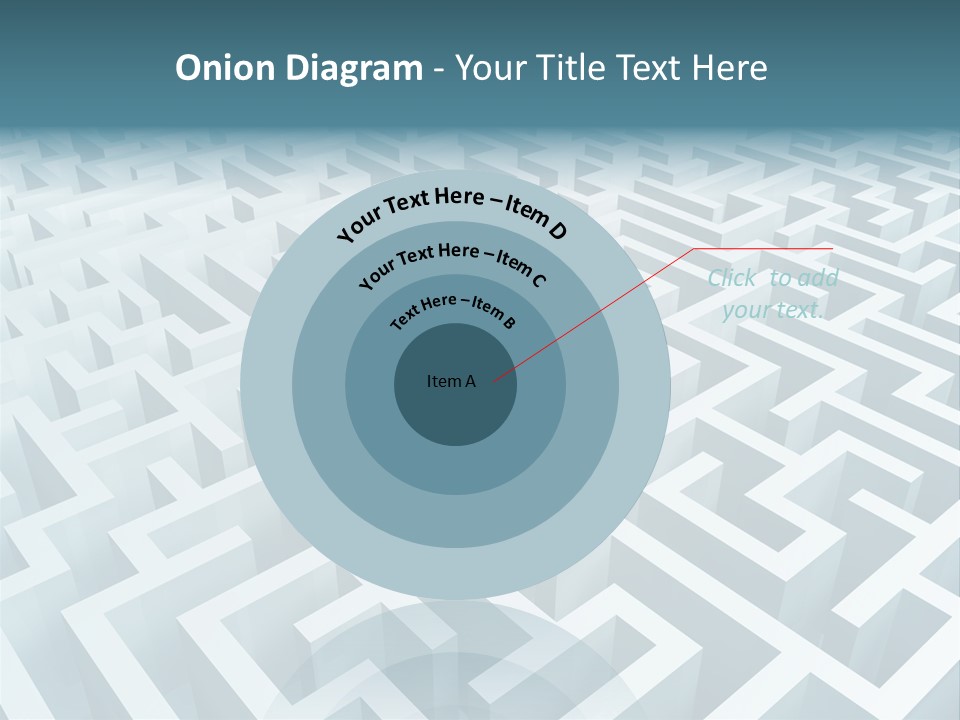 Labyrinth Huge Riddle PowerPoint Template