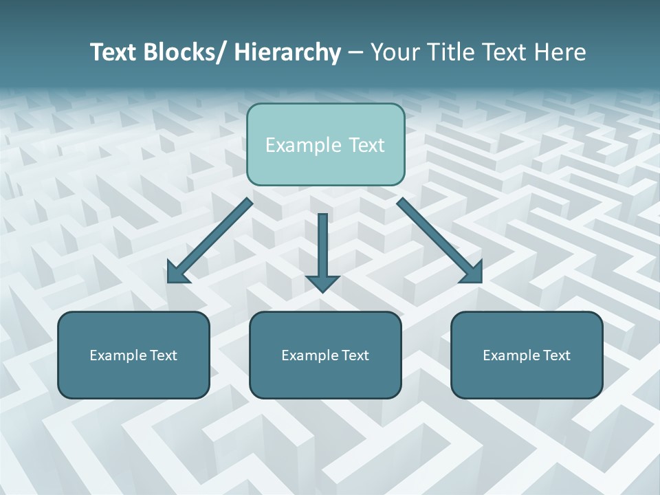 Labyrinth Huge Riddle PowerPoint Template