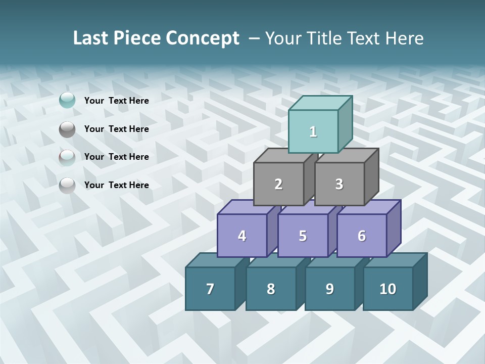 Labyrinth Huge Riddle PowerPoint Template