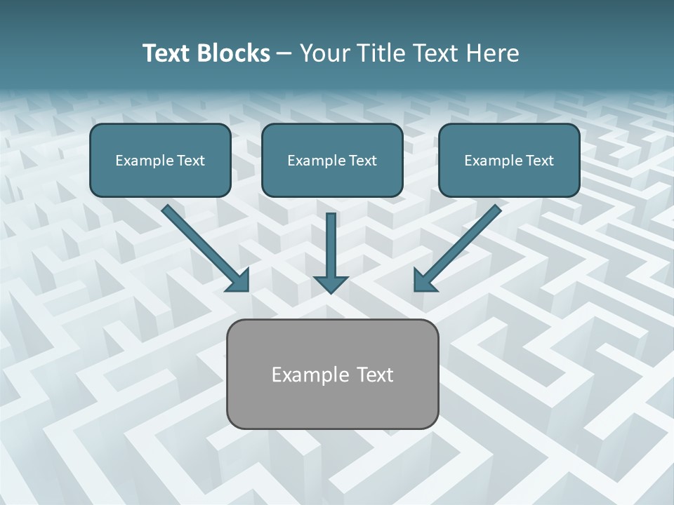 Labyrinth Huge Riddle PowerPoint Template
