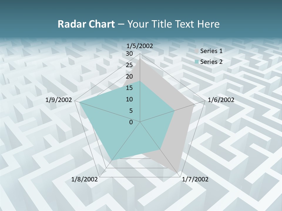 Labyrinth Huge Riddle PowerPoint Template