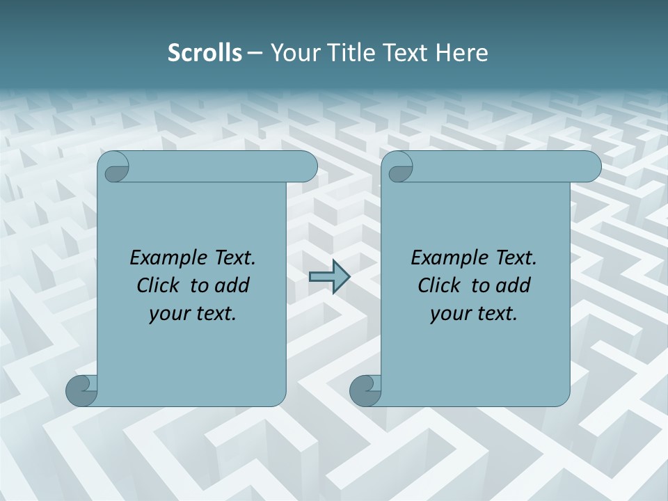 Labyrinth Huge Riddle PowerPoint Template