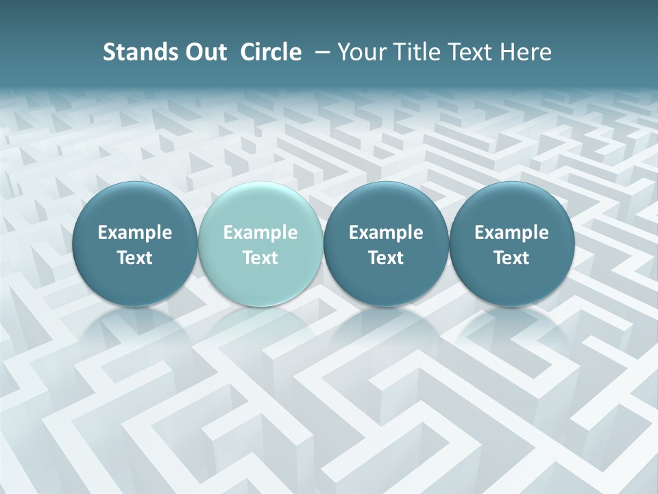 Labyrinth Huge Riddle PowerPoint Template