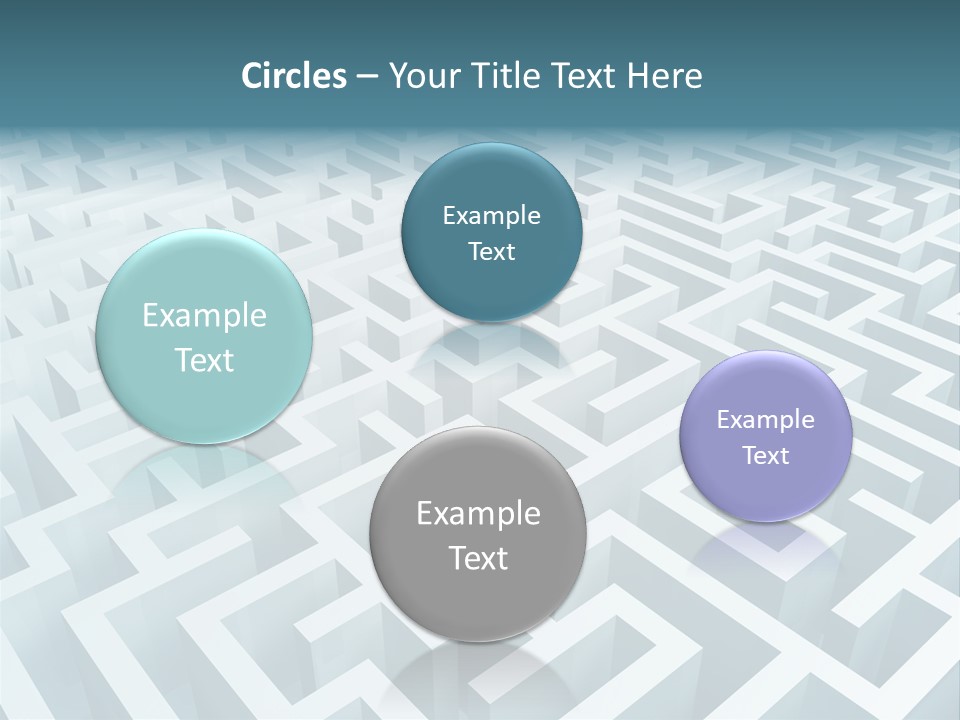 Labyrinth Huge Riddle PowerPoint Template