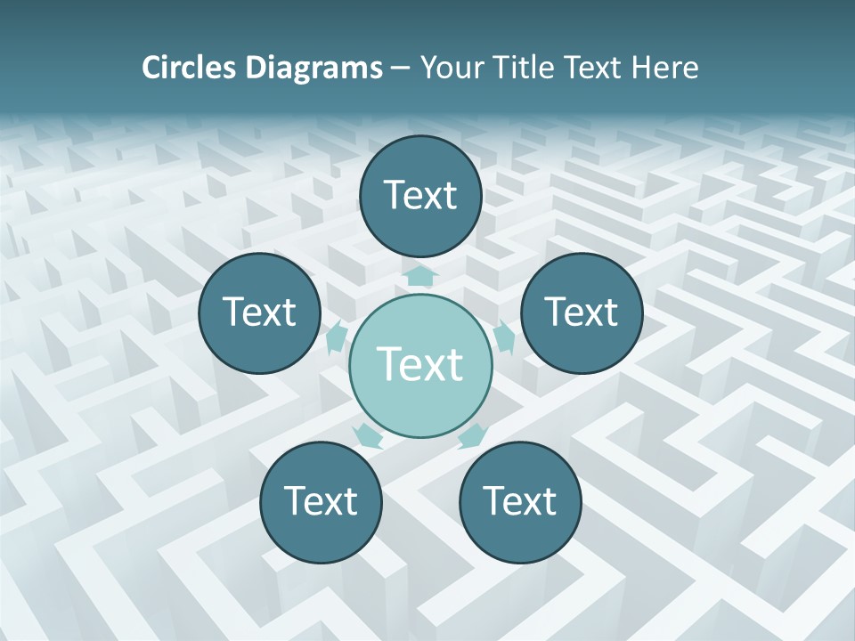 Labyrinth Huge Riddle PowerPoint Template