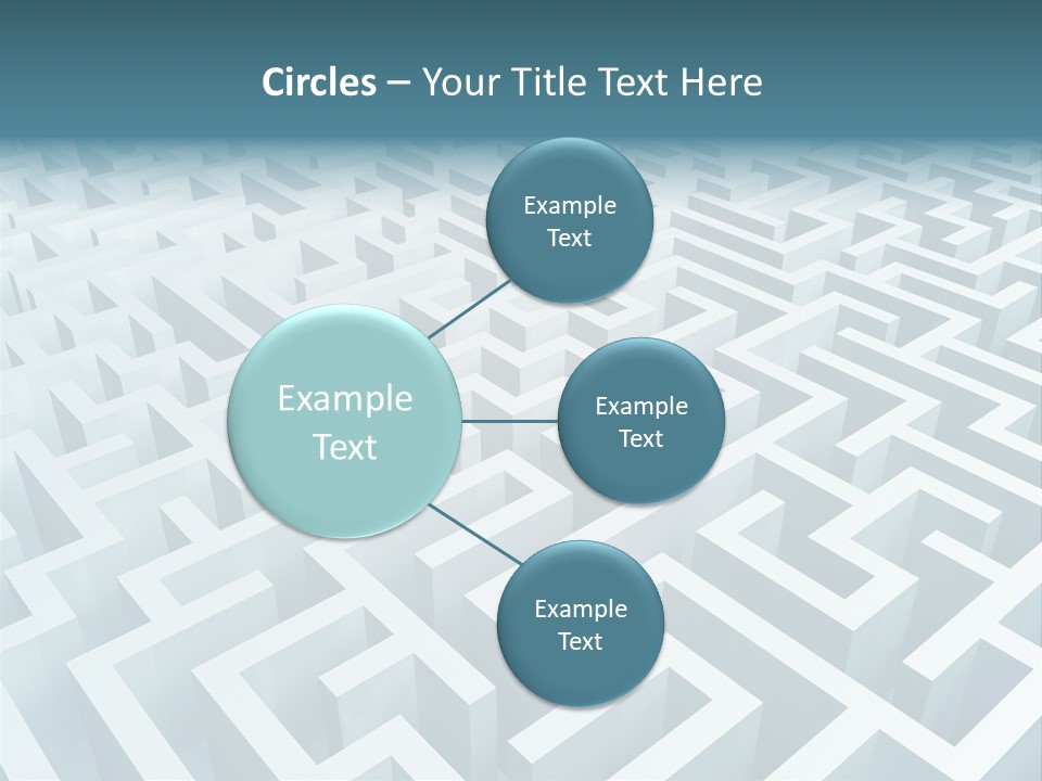 Labyrinth Huge Riddle PowerPoint Template