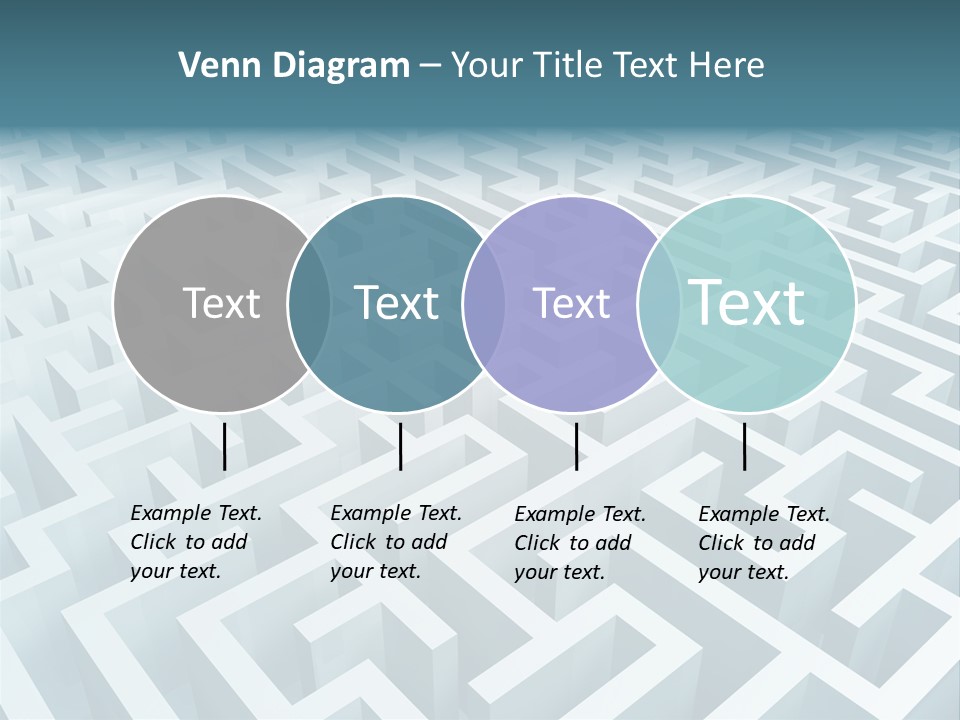 Labyrinth Huge Riddle PowerPoint Template