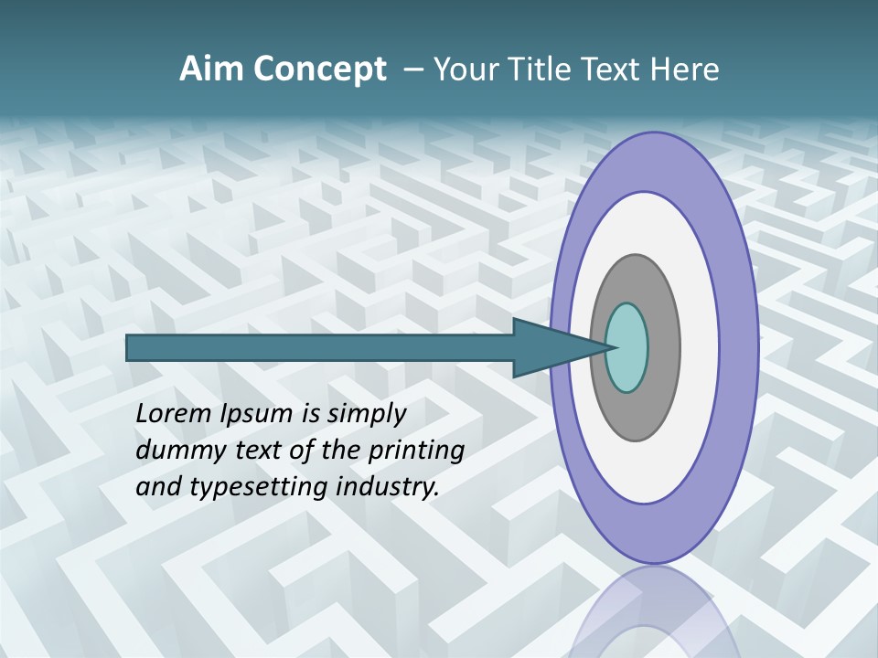 Labyrinth Huge Riddle PowerPoint Template