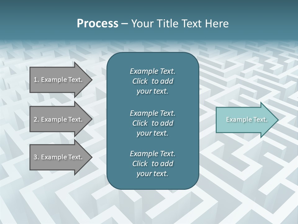 Labyrinth Huge Riddle PowerPoint Template