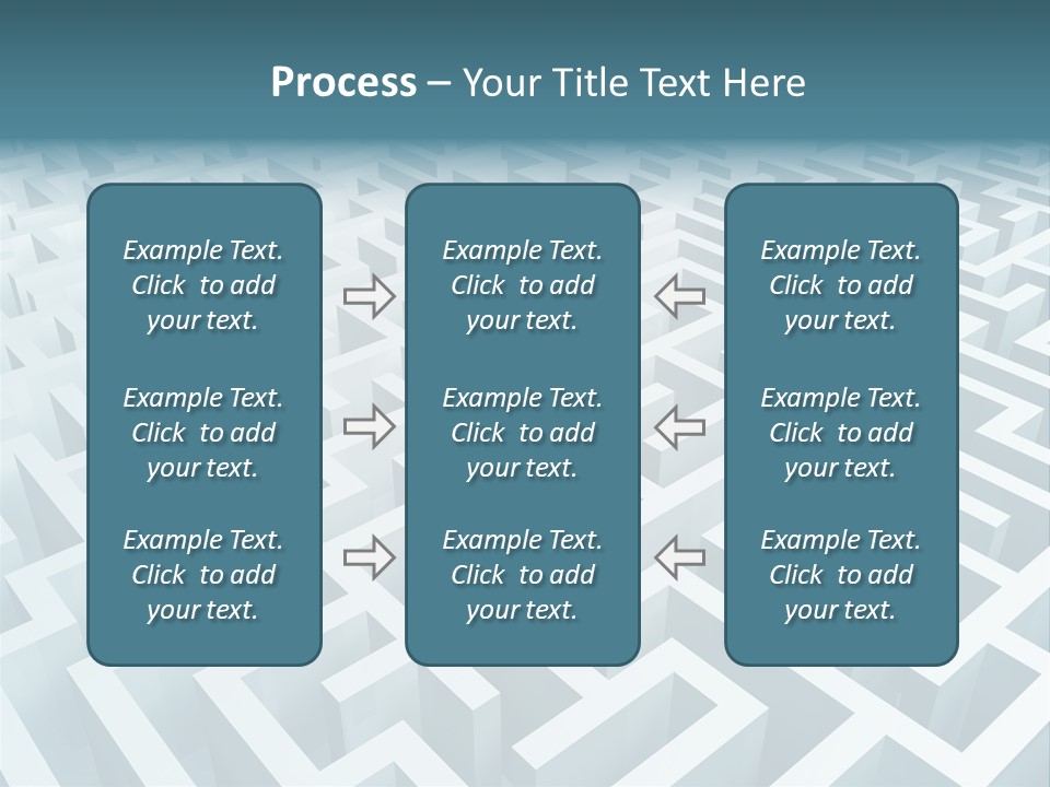 Labyrinth Huge Riddle PowerPoint Template