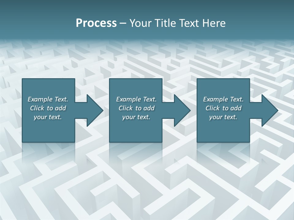 Labyrinth Huge Riddle PowerPoint Template