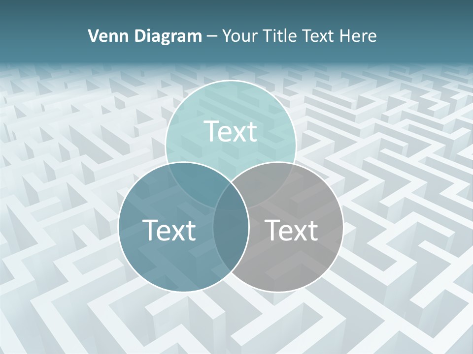 Labyrinth Huge Riddle PowerPoint Template