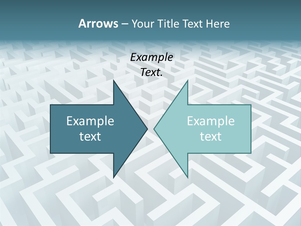 Labyrinth Huge Riddle PowerPoint Template