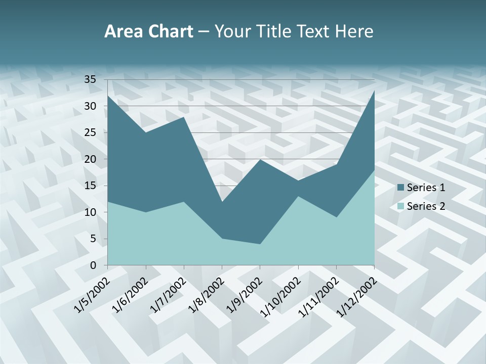 Labyrinth Huge Riddle PowerPoint Template