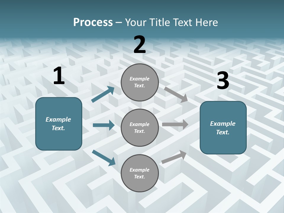 Labyrinth Huge Riddle PowerPoint Template