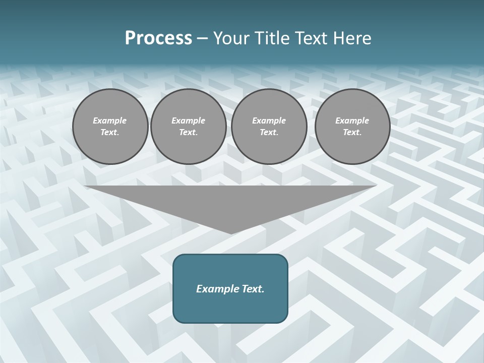 Labyrinth Huge Riddle PowerPoint Template