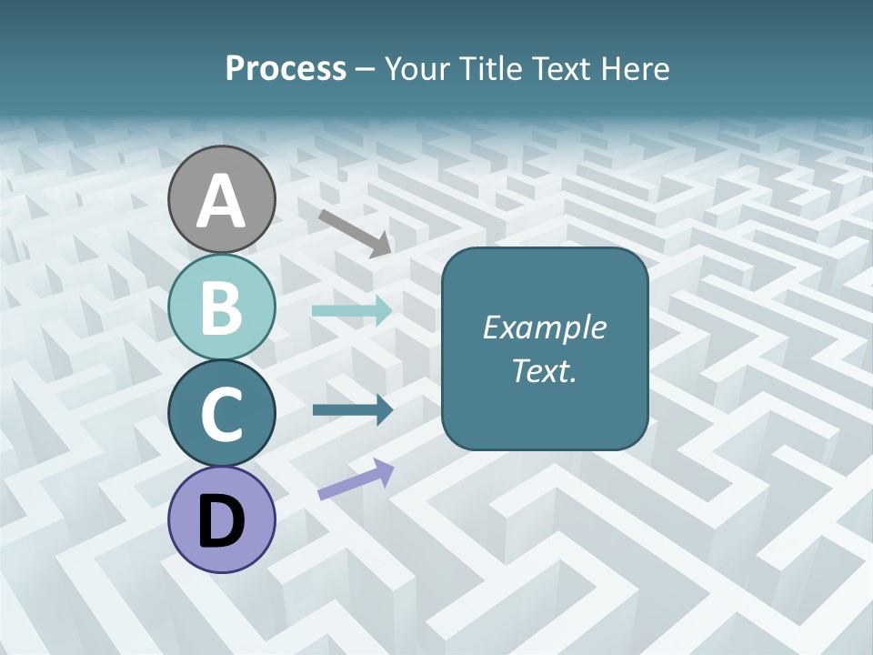 Labyrinth Huge Riddle PowerPoint Template