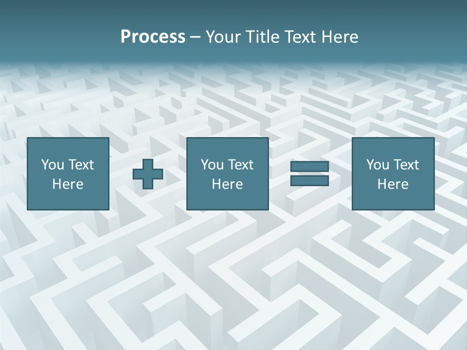 Labyrinth Huge Riddle PowerPoint Template