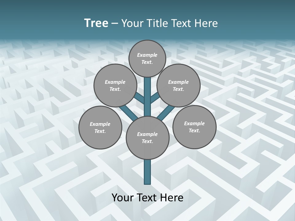 Labyrinth Huge Riddle PowerPoint Template