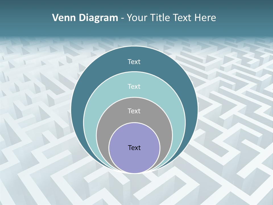 Labyrinth Huge Riddle PowerPoint Template