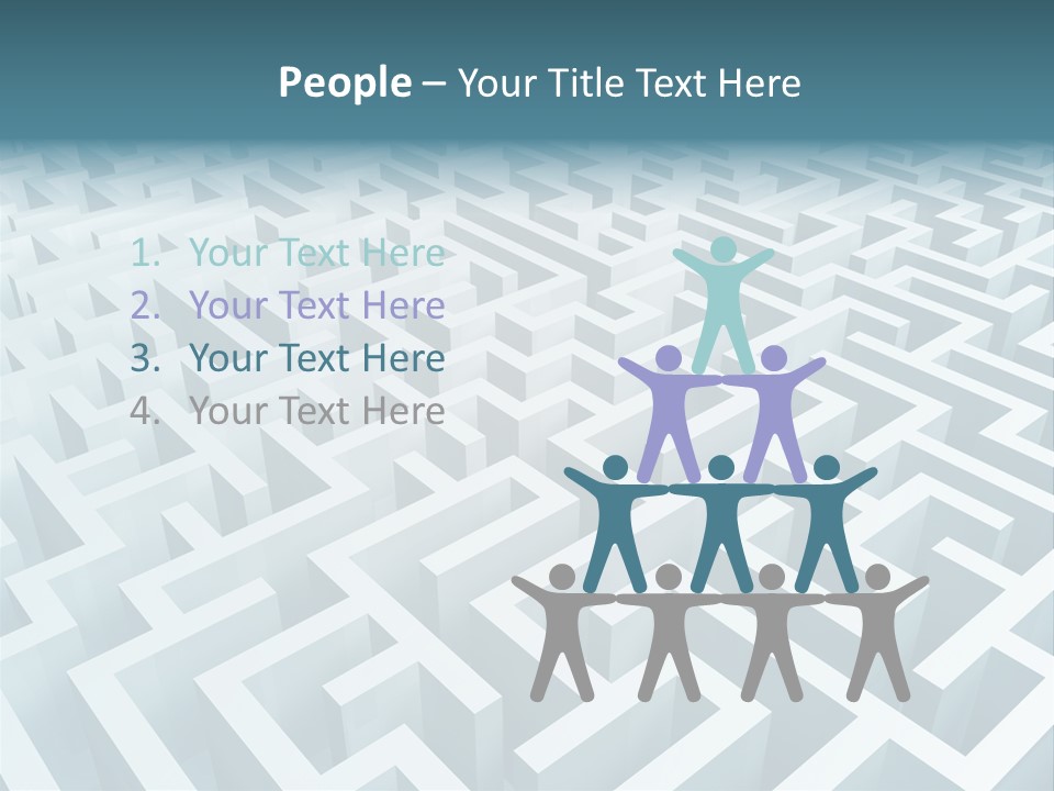 Labyrinth Huge Riddle PowerPoint Template