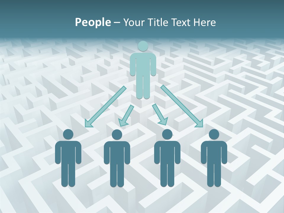 Labyrinth Huge Riddle PowerPoint Template