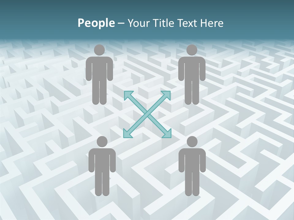 Labyrinth Huge Riddle PowerPoint Template