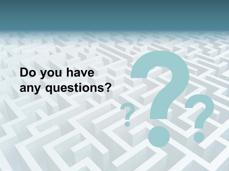 Labyrinth Huge Riddle PowerPoint Template