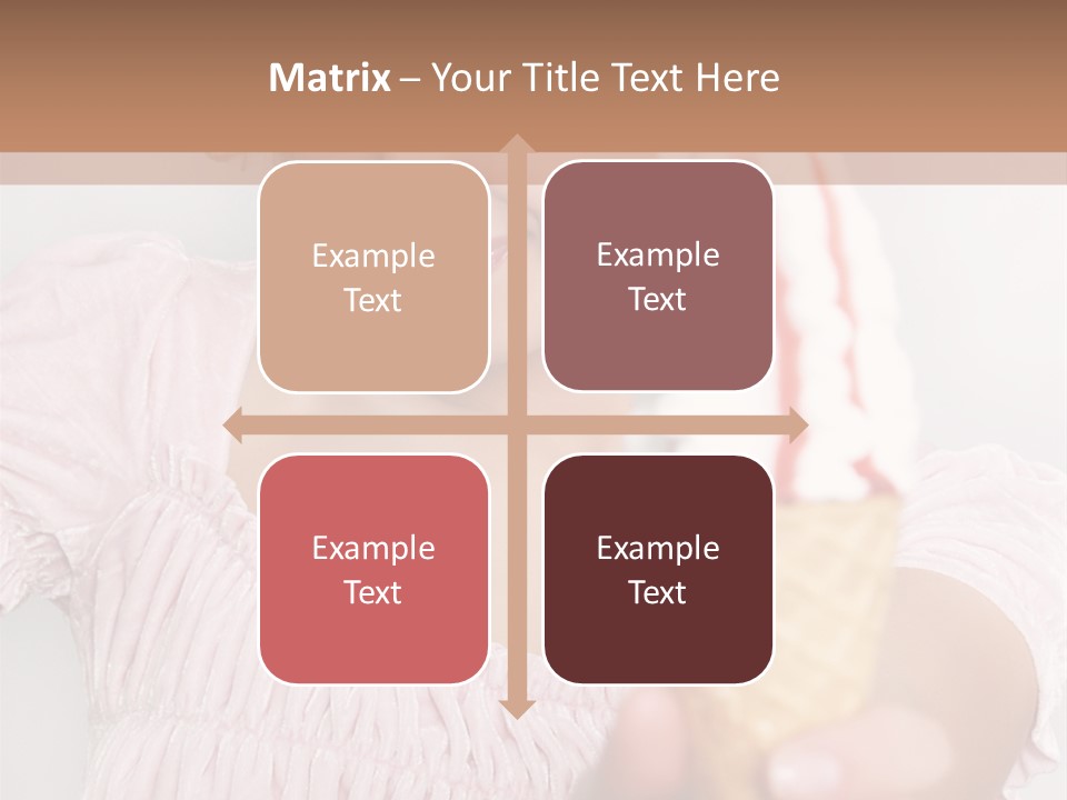 Female Happy Milk PowerPoint Template