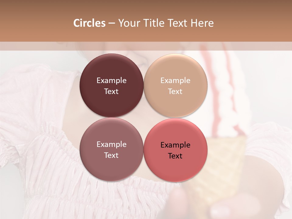 Female Happy Milk PowerPoint Template