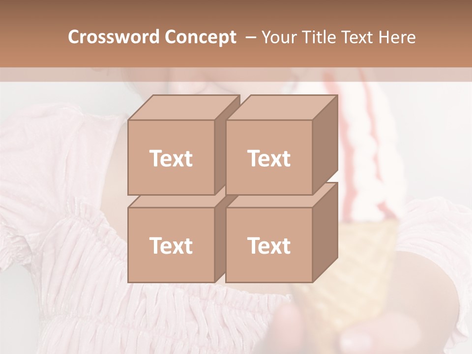 Female Happy Milk PowerPoint Template