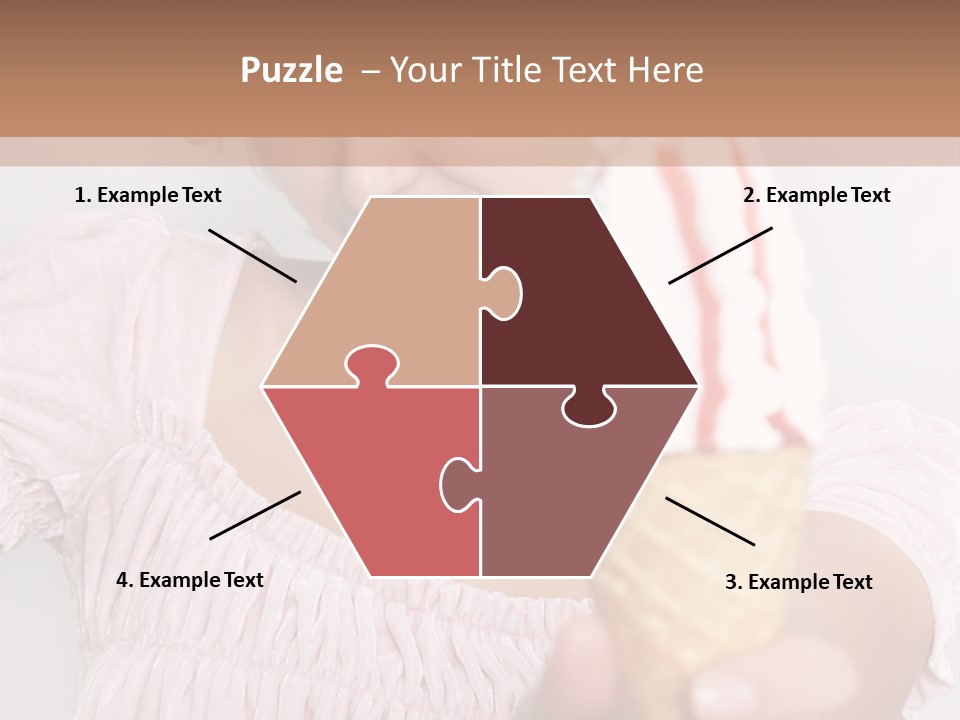 Female Happy Milk PowerPoint Template