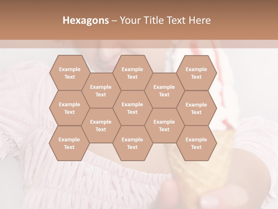 Female Happy Milk PowerPoint Template