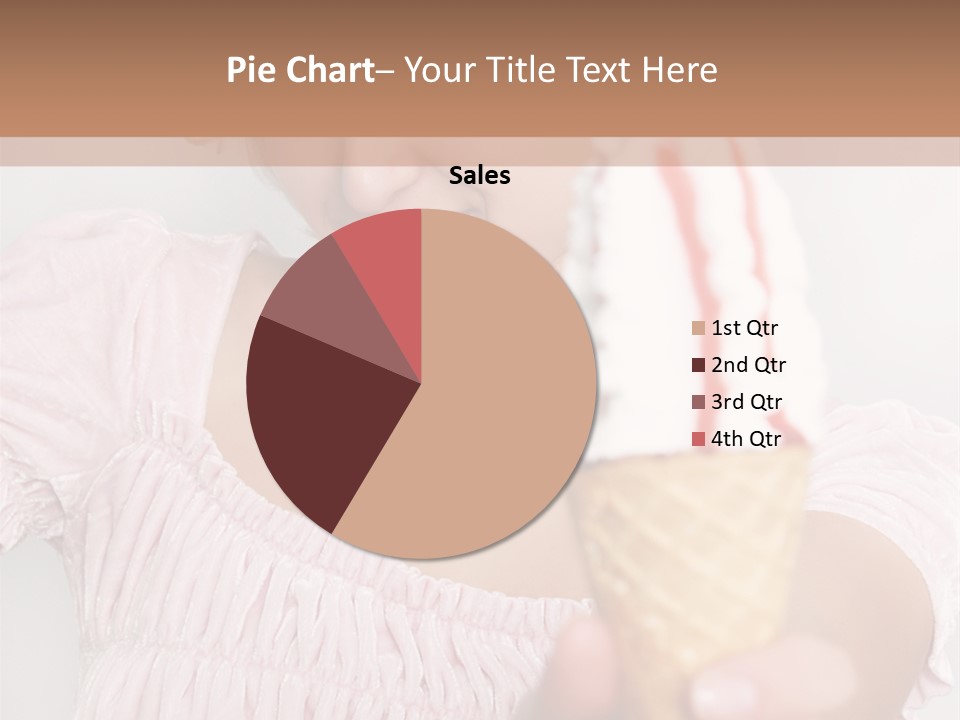 Female Happy Milk PowerPoint Template