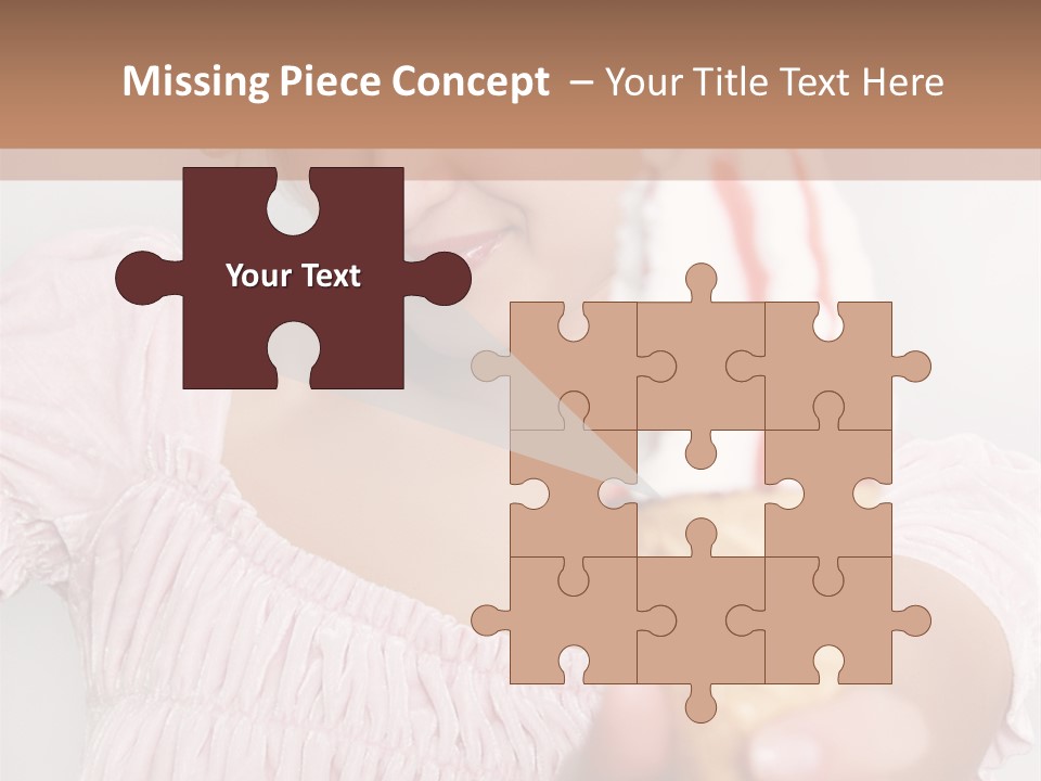 Female Happy Milk PowerPoint Template