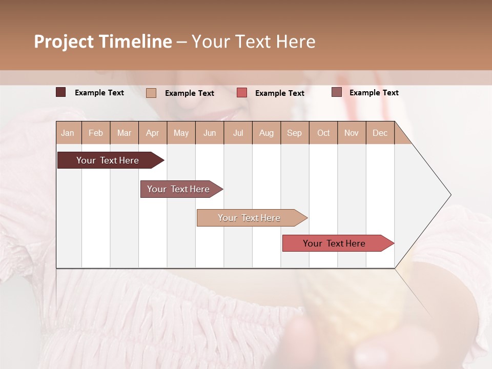 Female Happy Milk PowerPoint Template
