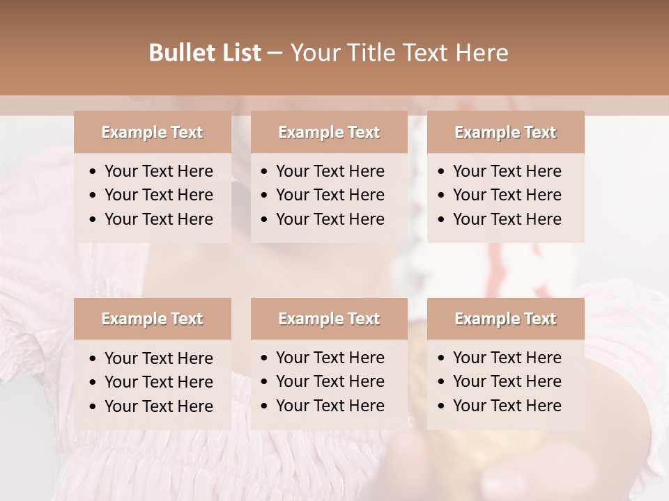 Female Happy Milk PowerPoint Template