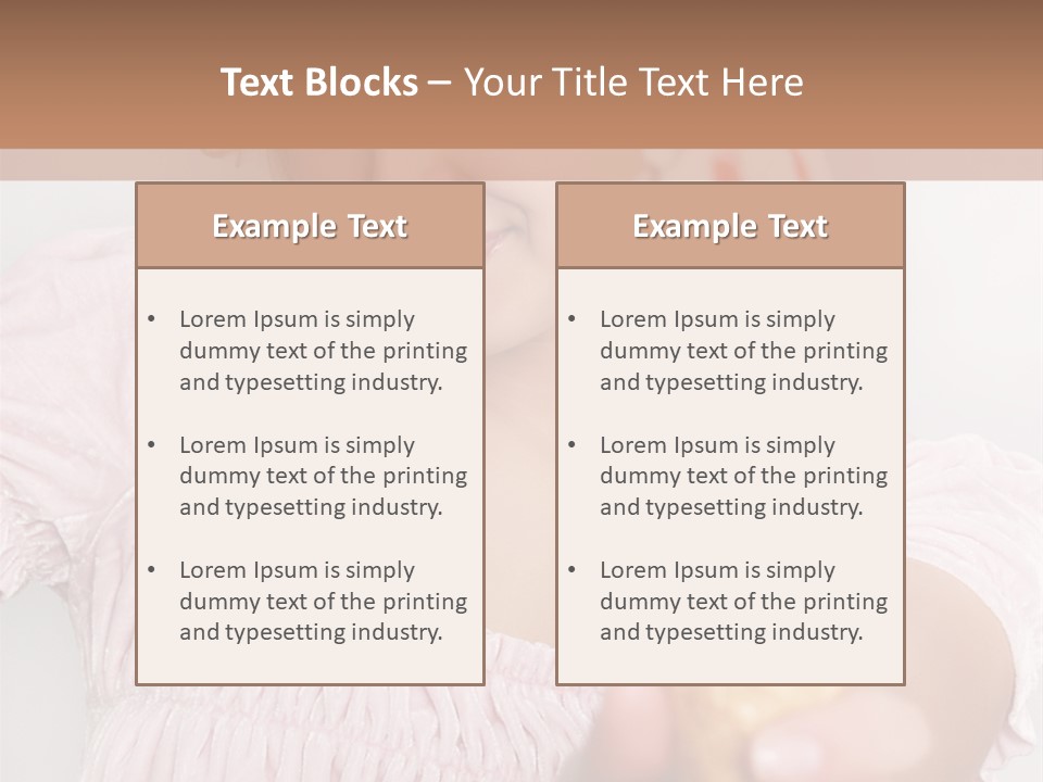 Female Happy Milk PowerPoint Template