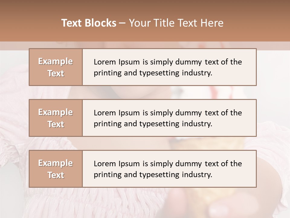 Female Happy Milk PowerPoint Template