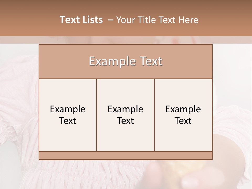Female Happy Milk PowerPoint Template