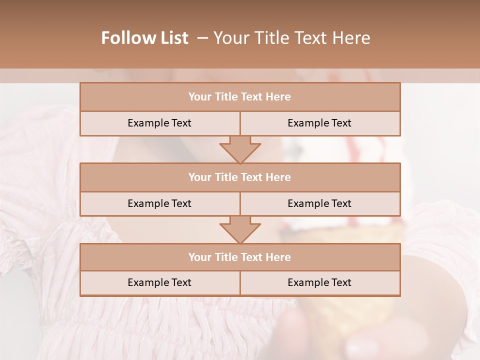 Female Happy Milk PowerPoint Template