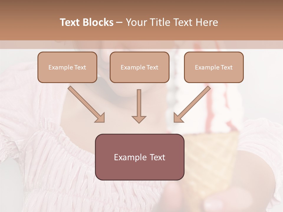 Female Happy Milk PowerPoint Template