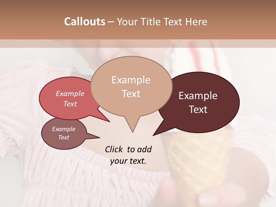 Female Happy Milk PowerPoint Template