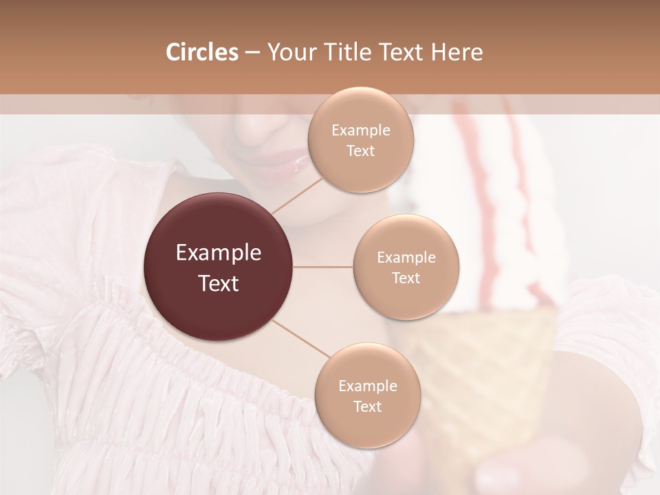 Female Happy Milk PowerPoint Template