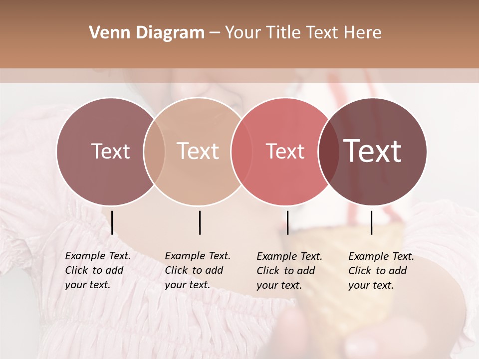 Female Happy Milk PowerPoint Template